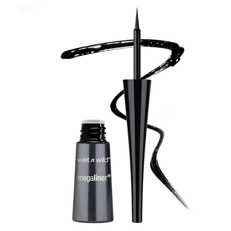 Wet N Wild Mega Liquid Eyeliner Black Black Sparkle - Image 1