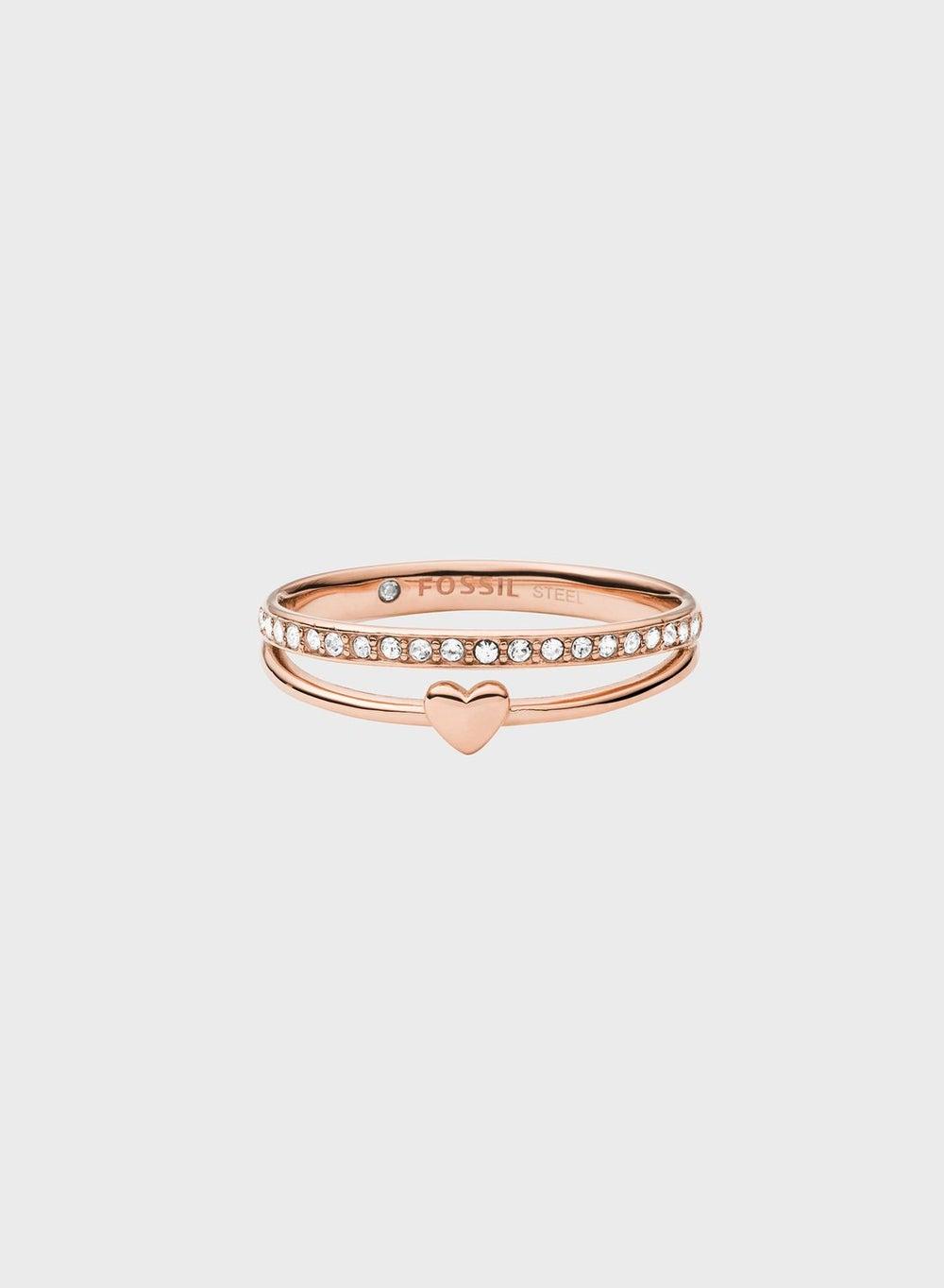 FOSSIL Val Stone Glitz Stackable Women's Ring - Image 1
