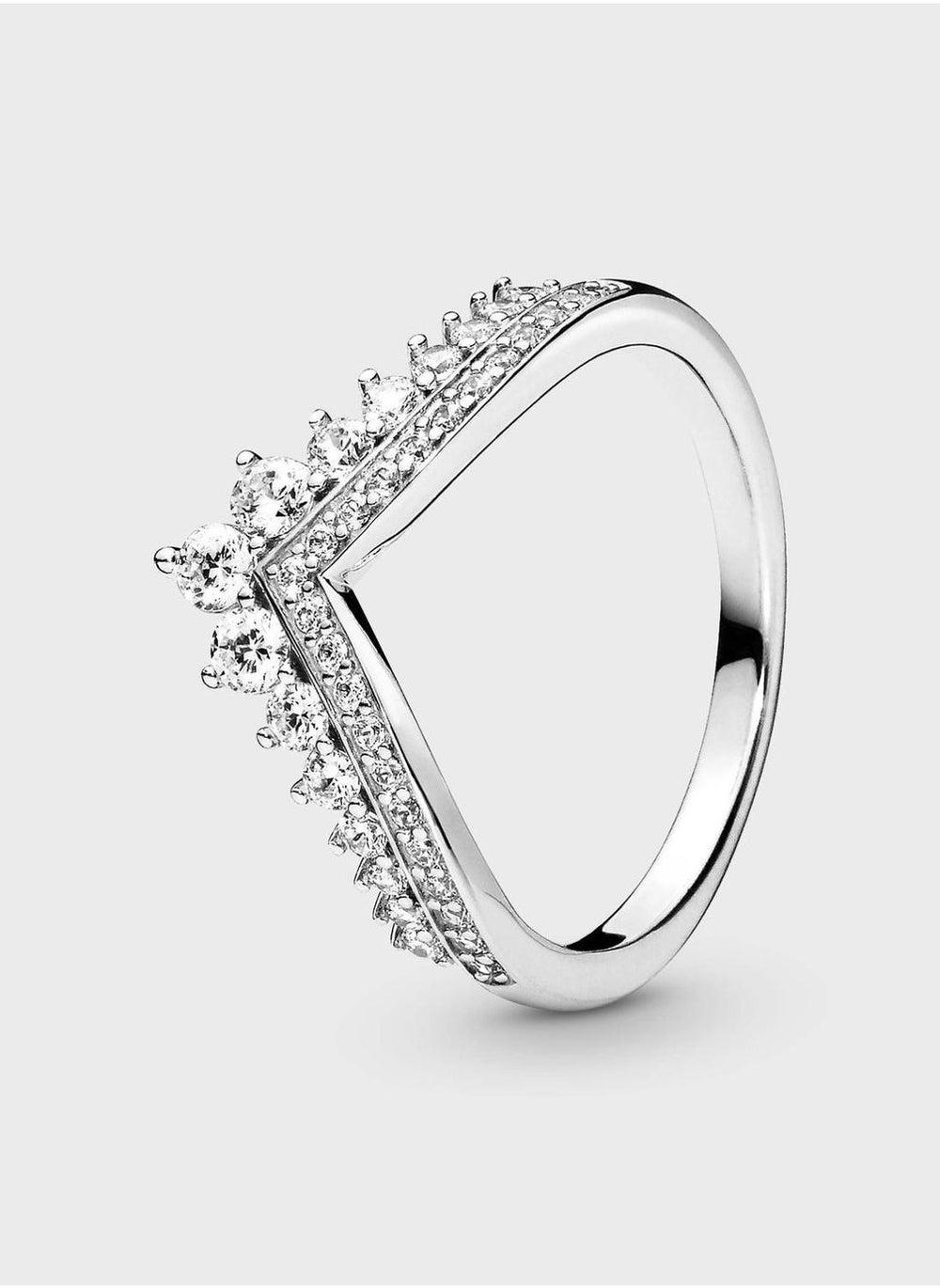 PANDORA Princess Wishbone Sterling Silver Ring - Image 1