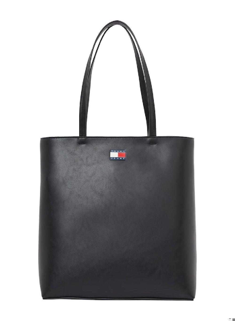TOMMY JEANS Essential Black Tote Bag for Everyday Elegance - Image 1