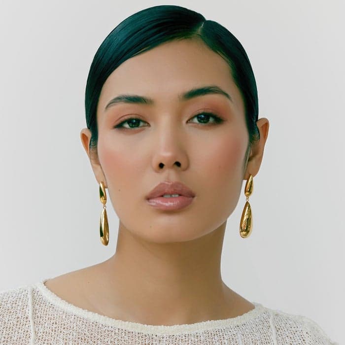Noya Beverly 18K Gold Plated Teardrop Earrings - Image 1