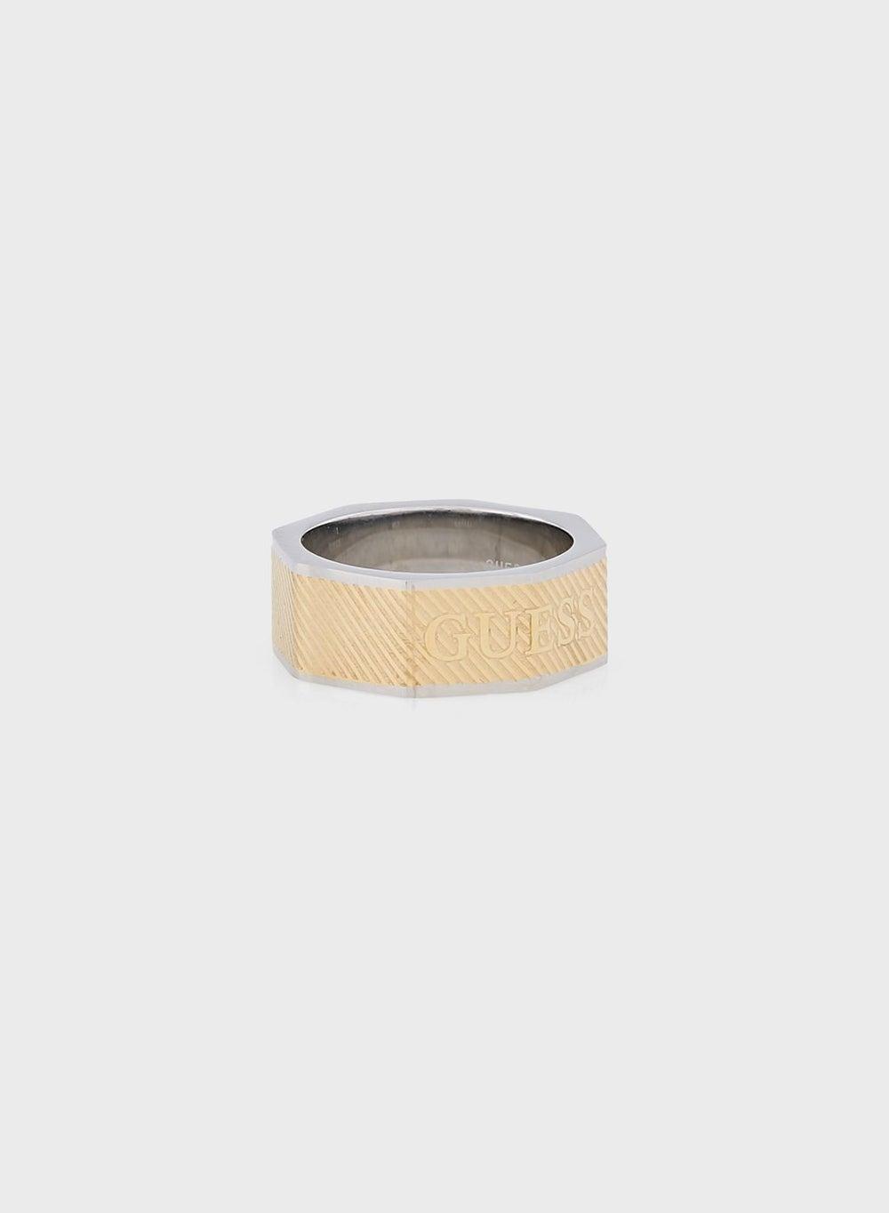 GUESS Men's Rosegold Dual-Tone Polished Ring - Image 1