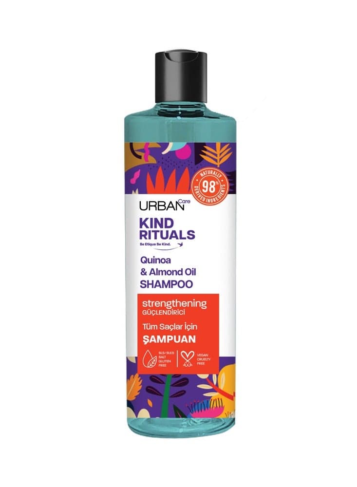 Urban Care Kind Rituals: Quinoa & Almond Oil Strength Shampoo 400ml - Image 1