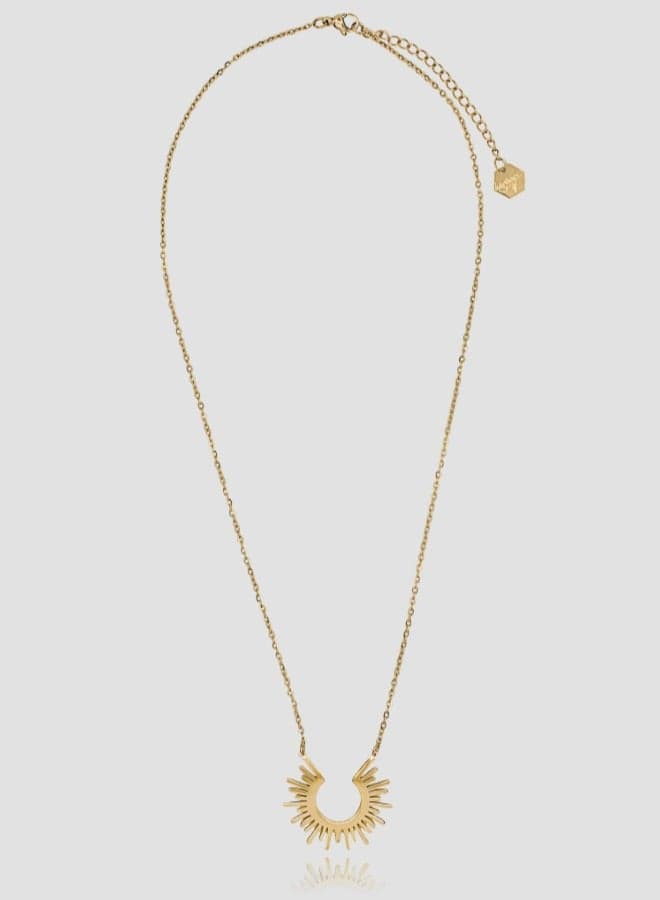 Lady Mauve GOLD HALO Sun Pendant - Elegant Waterproof Design - Image 1