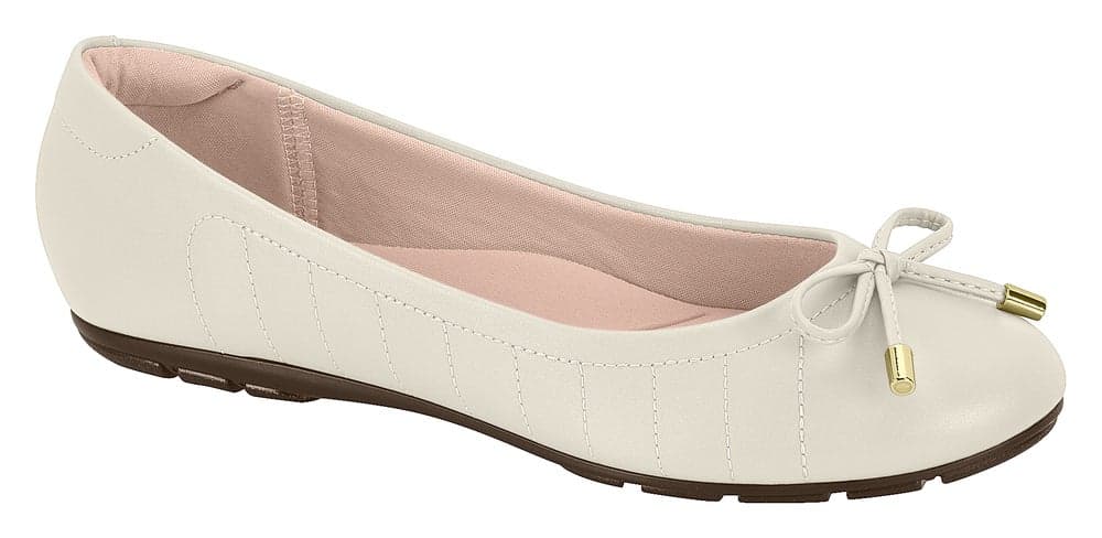 Elegant Off-White Ballerina Flats for Women and Girls - Image 1
