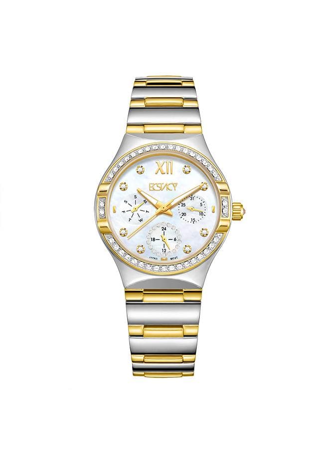 ECSTACY Elegance Multi-Function Stainless Steel Watch E23608-TBTM - Image 1