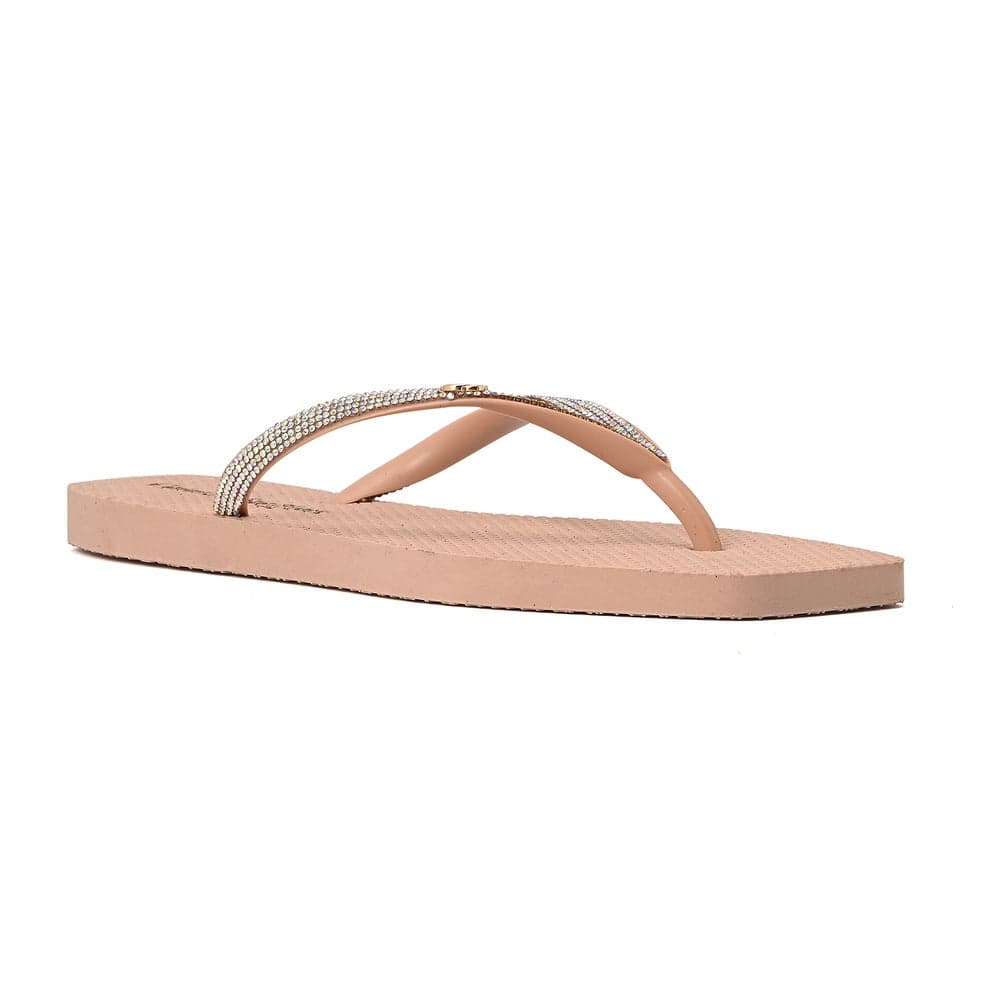 Elegant Shine Rosé Flip-Flops – Designed in Brazil - Image 1