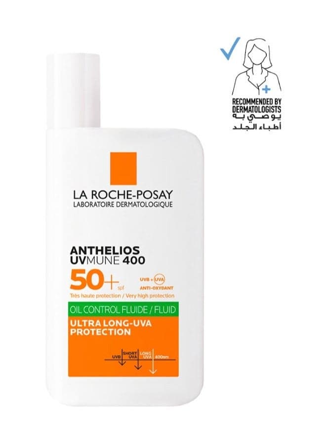 Anthelios UVMune 400 Invisible SPF 50+ Fluid for Oily Skin 50ml - Image 1