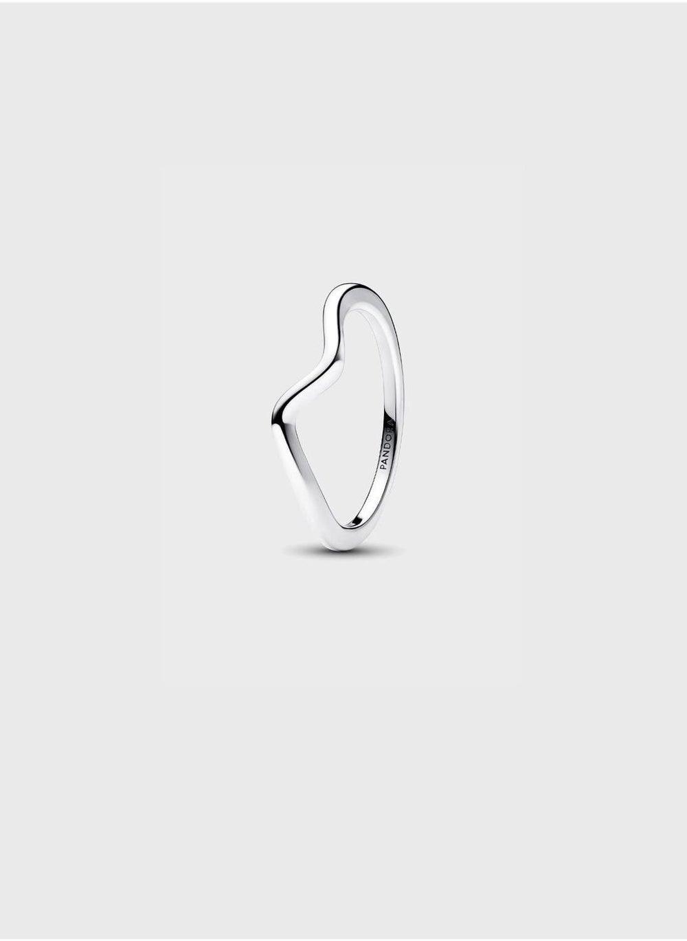 PANDORA Sterling Silver Polished Wave Ring - Image 1