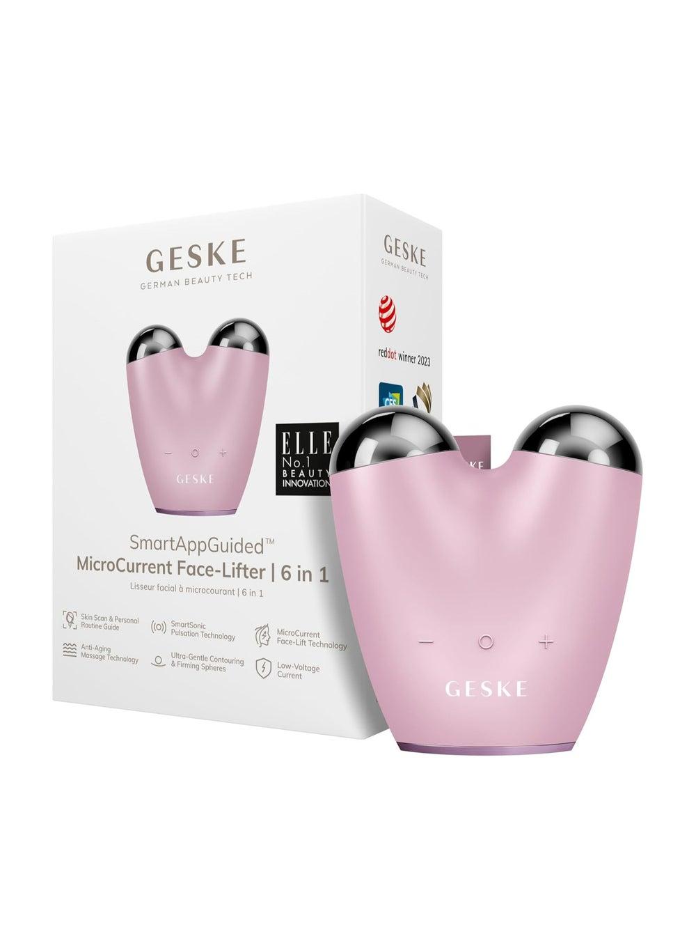 Pink 6-in-1 MicroCurrent Facial Rejuvenation Trainer - Gk000015Pk01 - Image 1