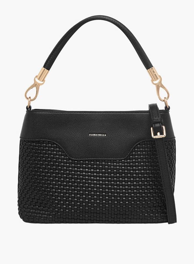 Flora Bella Textured Elegance: Chic Crossbody with Adjustable Strap - Image 1