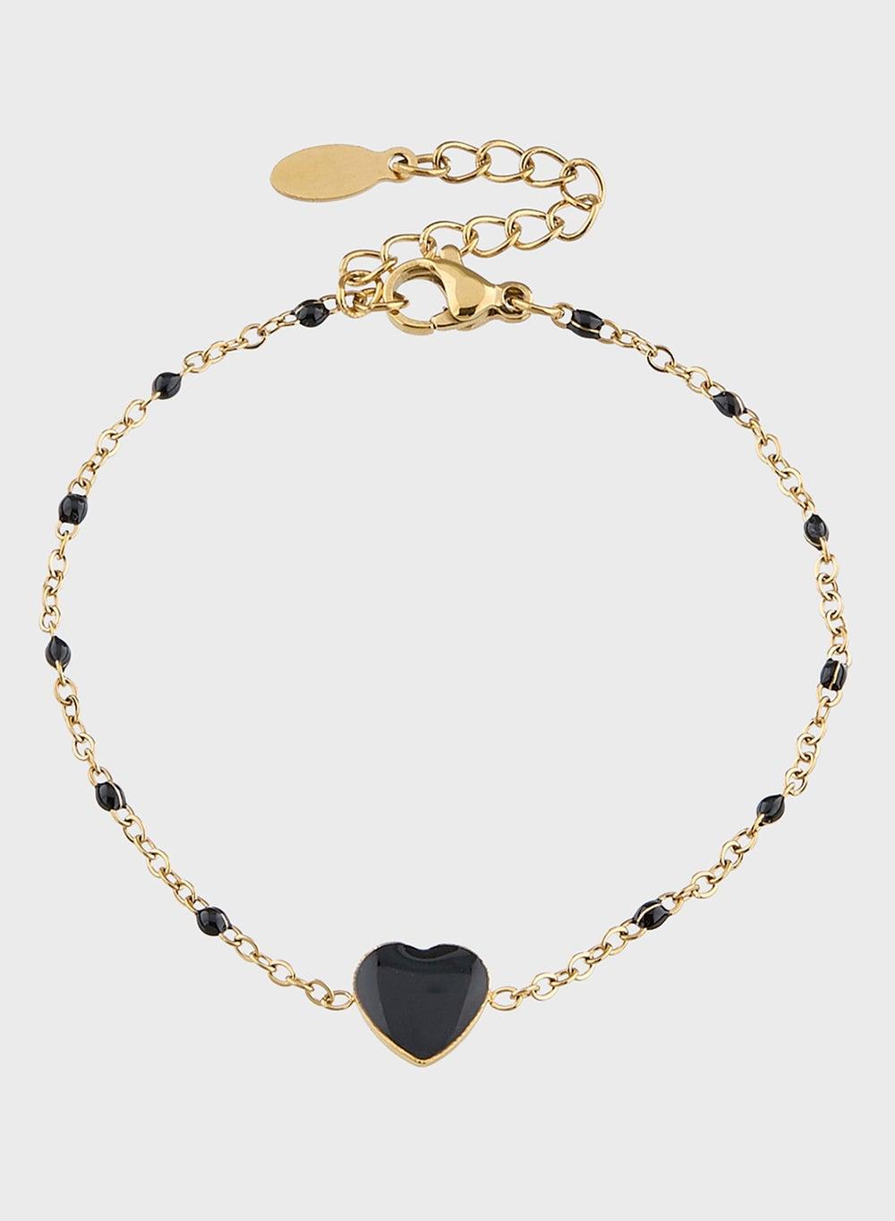 Staurtz Simple Love Black Bracelet - Elegance for Her - Image 1