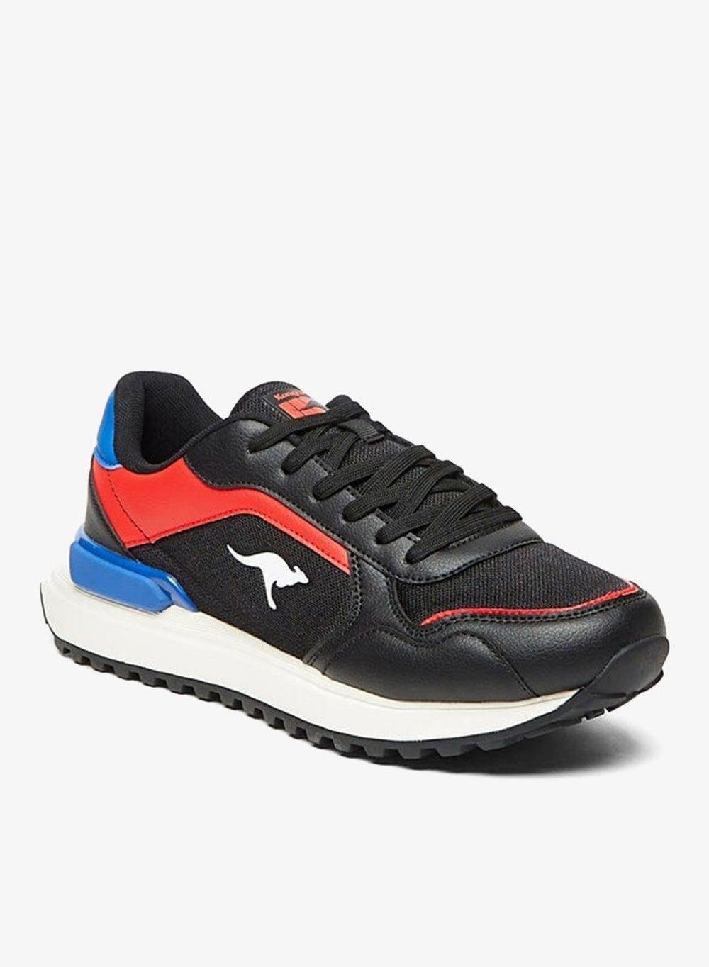 Sho23Ah004Mblack Premium Men's Black Lace-Up Sneakers - Image 1