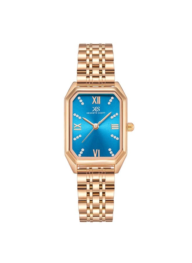 KENNETH SCOTT K23519-RBKL - Elegant Rose Gold Stainless Steel Watch - Image 1