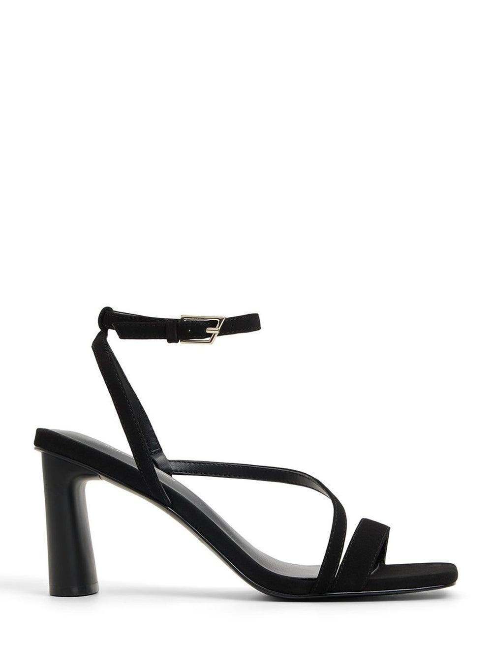 Laneyy001 Elegant Black Heeled Sandals for Women - Image 1