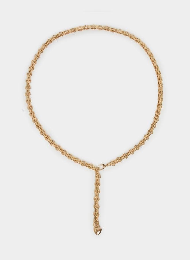 Styli Heart Drop Elegance - Chic Chain Belt for Women - Image 1