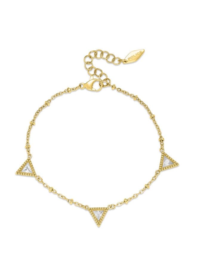 POLICE Trillian Gold-Plated Women's Crystal Charm Bracelet - Image 1