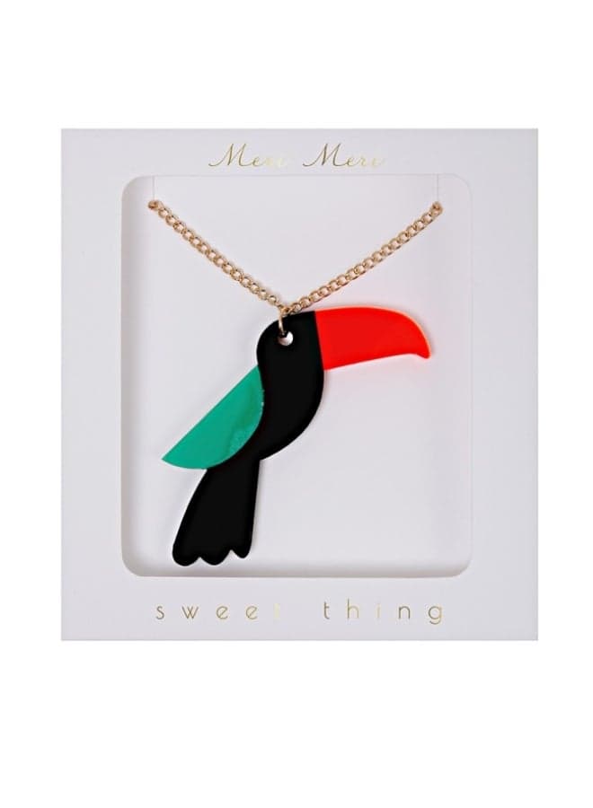 Meri Meri Elegant Toucan 28-inch Pendant Necklace - Image 1