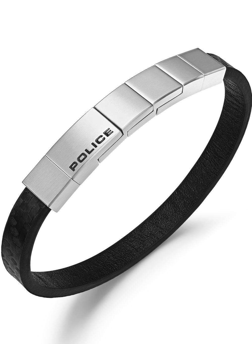 POLICE Rotator Dual-Style Men's Leather Bracelet - Image 1