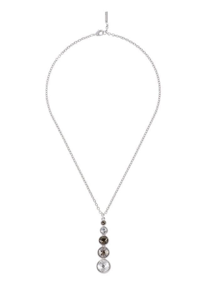 Karen Millen Crystal Teardrop Elegance Pendant Necklace - Image 1