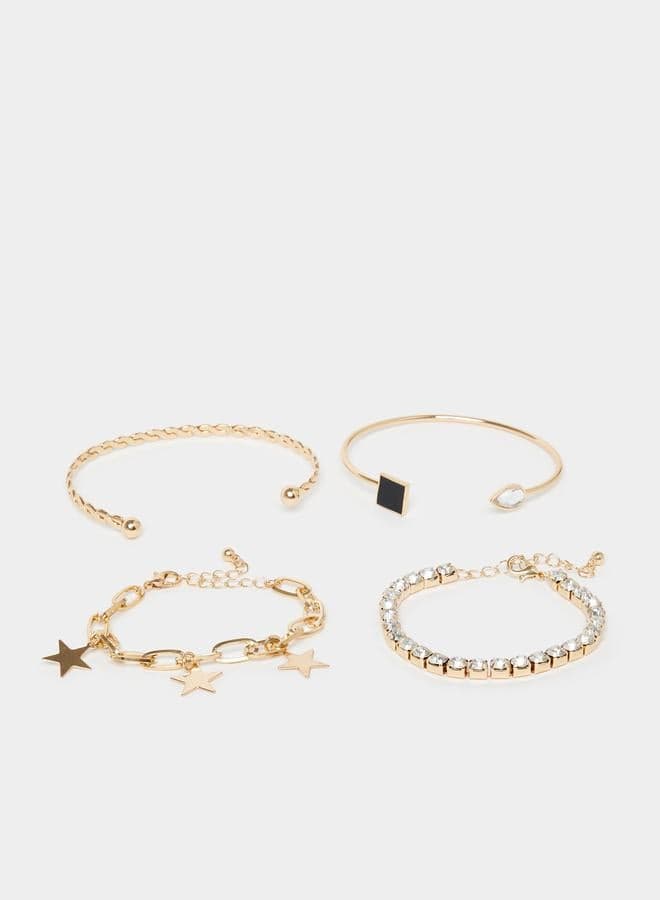 Styli Star Drop Assorted Bracelets for Women - Set of 4 - Image 1