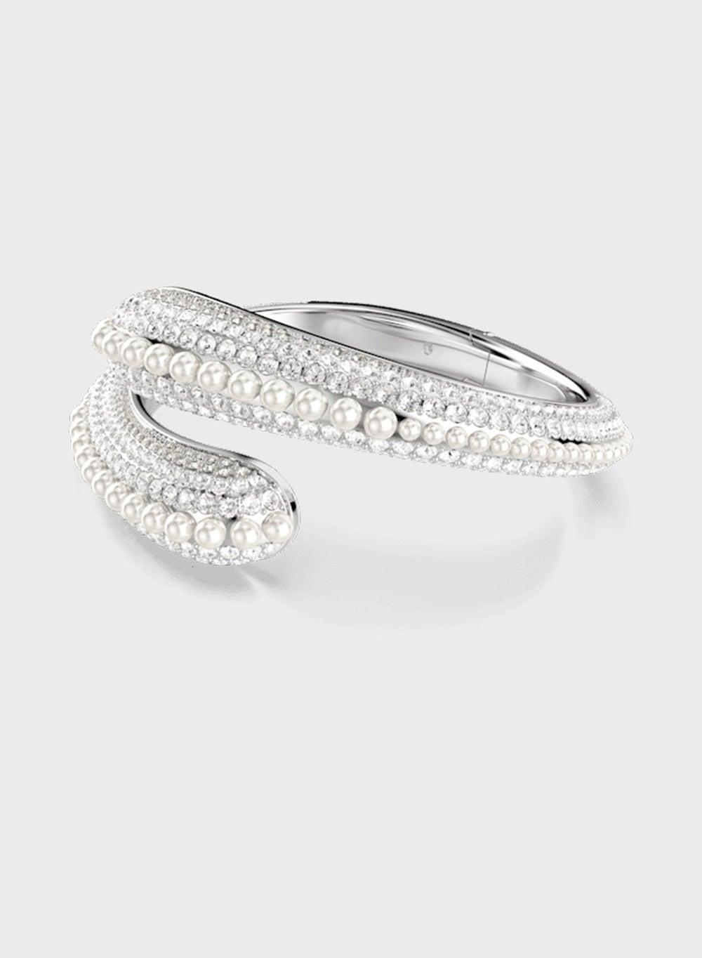 SWAROVSKI Sublima Crystal & Pearl Cuff Bracelet - Image 1