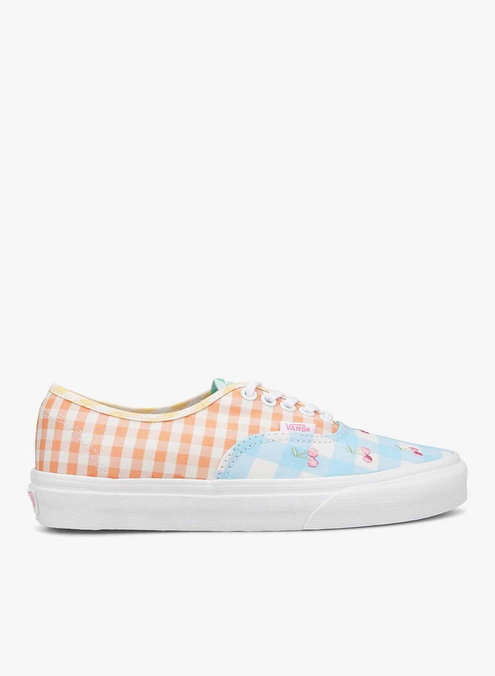 Gingham Block Authentic Sneaker - Versatile Unisex Design - Image 1