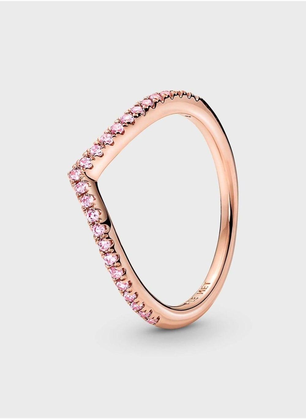 PANDORA Timeless Wish Pink Sparkle Ring for Women - Image 1