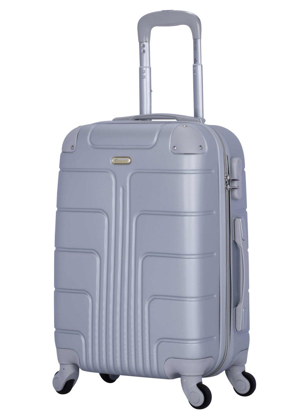 SENATOR A1012 Silver Medium ABS Trolley with 4 Spinner Wheels - Image 1