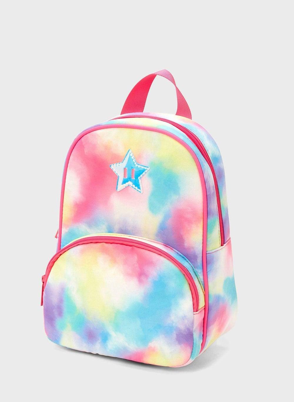 Claire's Kids Tie Dye Star Mini Backpack - Chic & Durable - Image 1