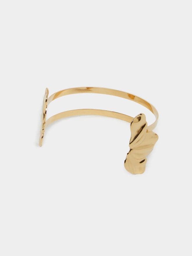 Styli Textured Wide Cuff Bangle – Elegance Unleashed - Image 1