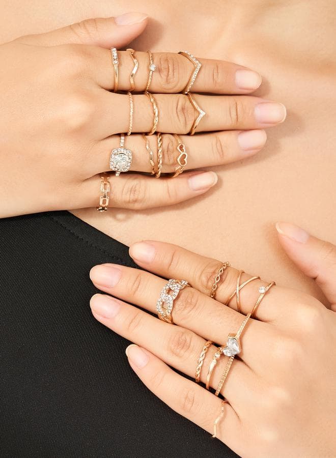 Styli Studded Floral Ring for Women - Enchanting Elegance - Image 1