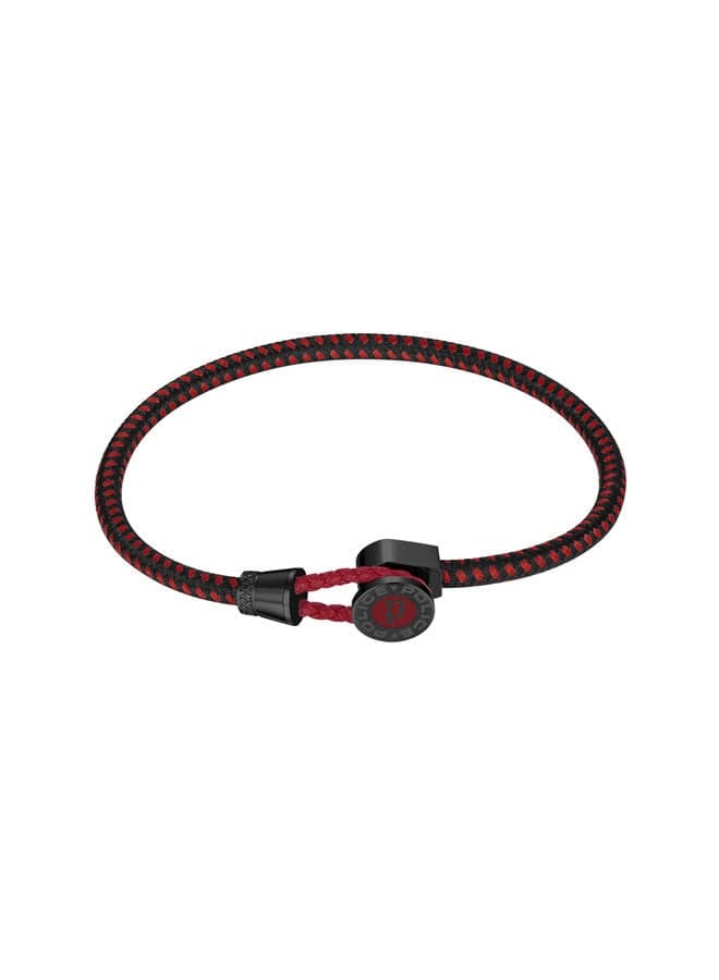 POLICE Black and Red Button Bracelet PEAGB0011605 for Men - Image 1