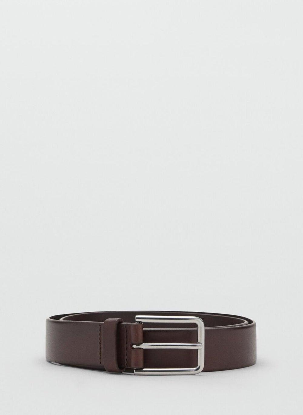 Mango Man Allocated Hole Leather Belt - Timeless Style - Image 1