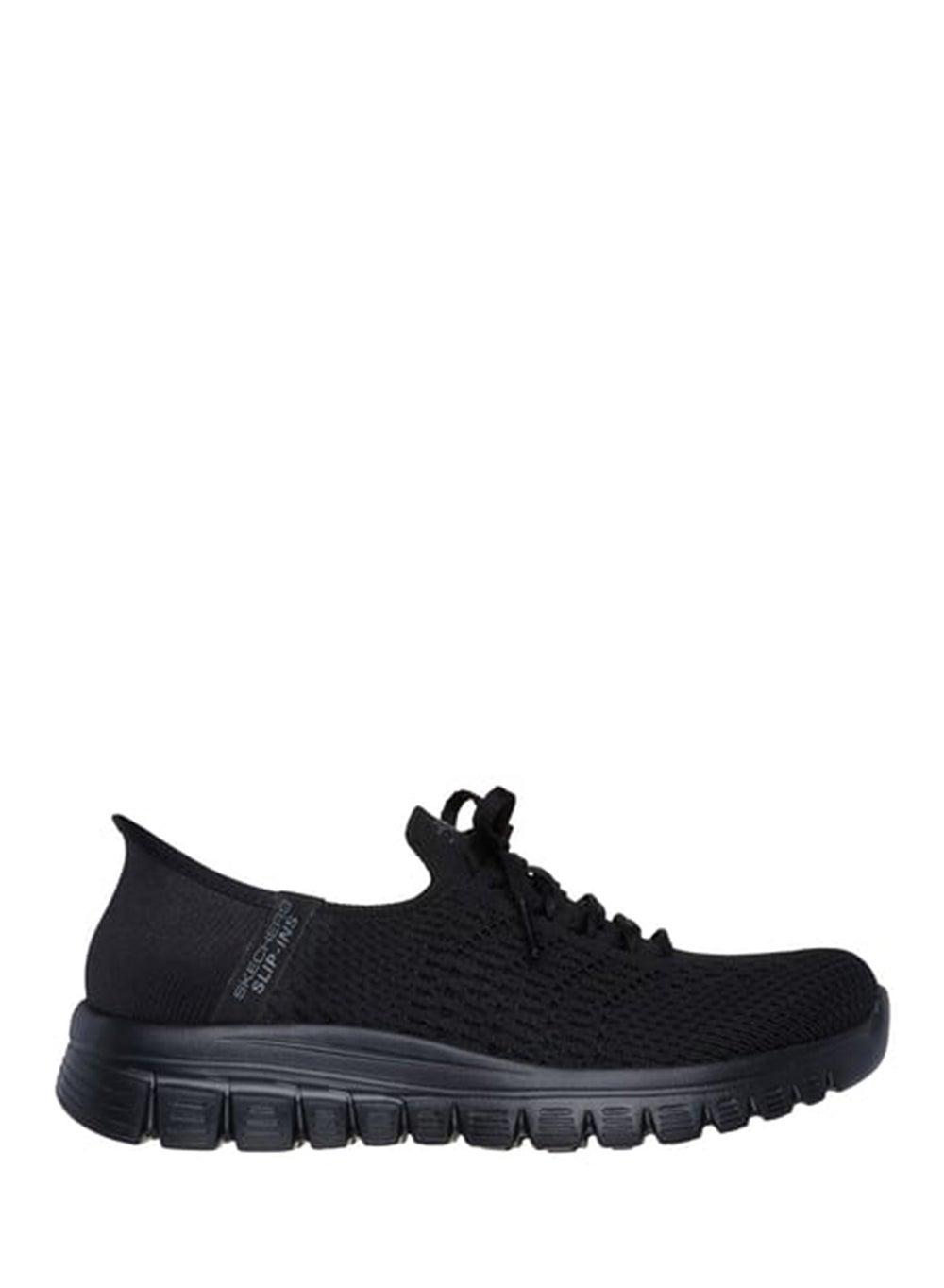 Graceful 100736 BBK - Elegant Black Lifestyle Slip-Ons - Image 1