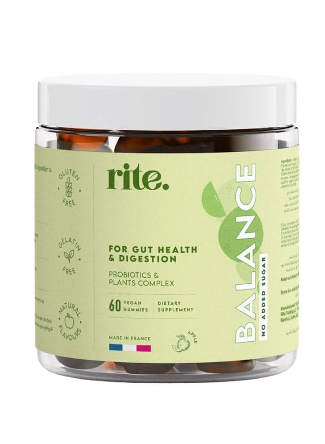 Balance Vegan 60 Gut-Health Gummies - 6291108891162 - Image 1