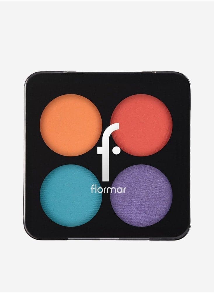 Flormar Tropical Glam Eyeshadow Palette - Lustrous Shades - Image 1