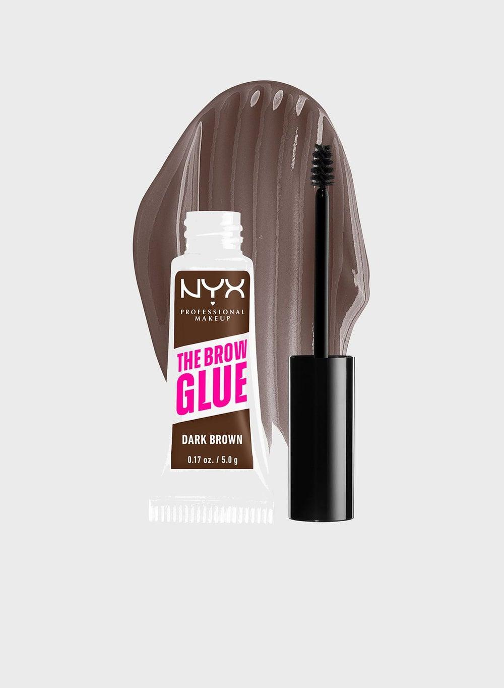 NYX Brow Glue Styler - 04 Dark Brown for Definitive Hold - Image 1
