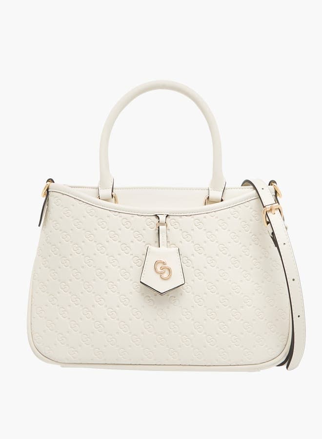 Celeste Monogram Embossed Women's Cosmetic Case - Image 1
