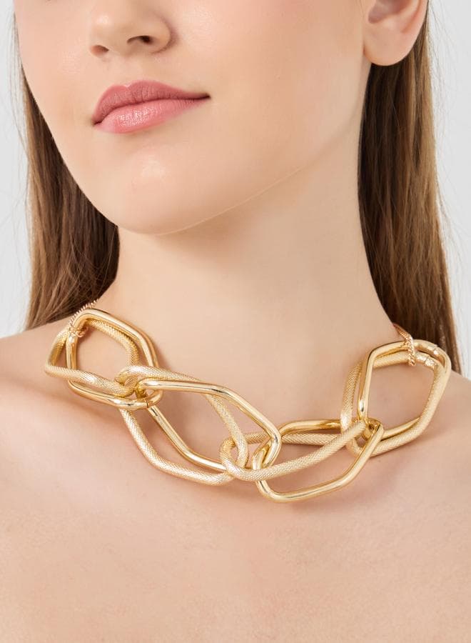 Elegant Styli Chunky Link Chain Necklace for Women - Image 1