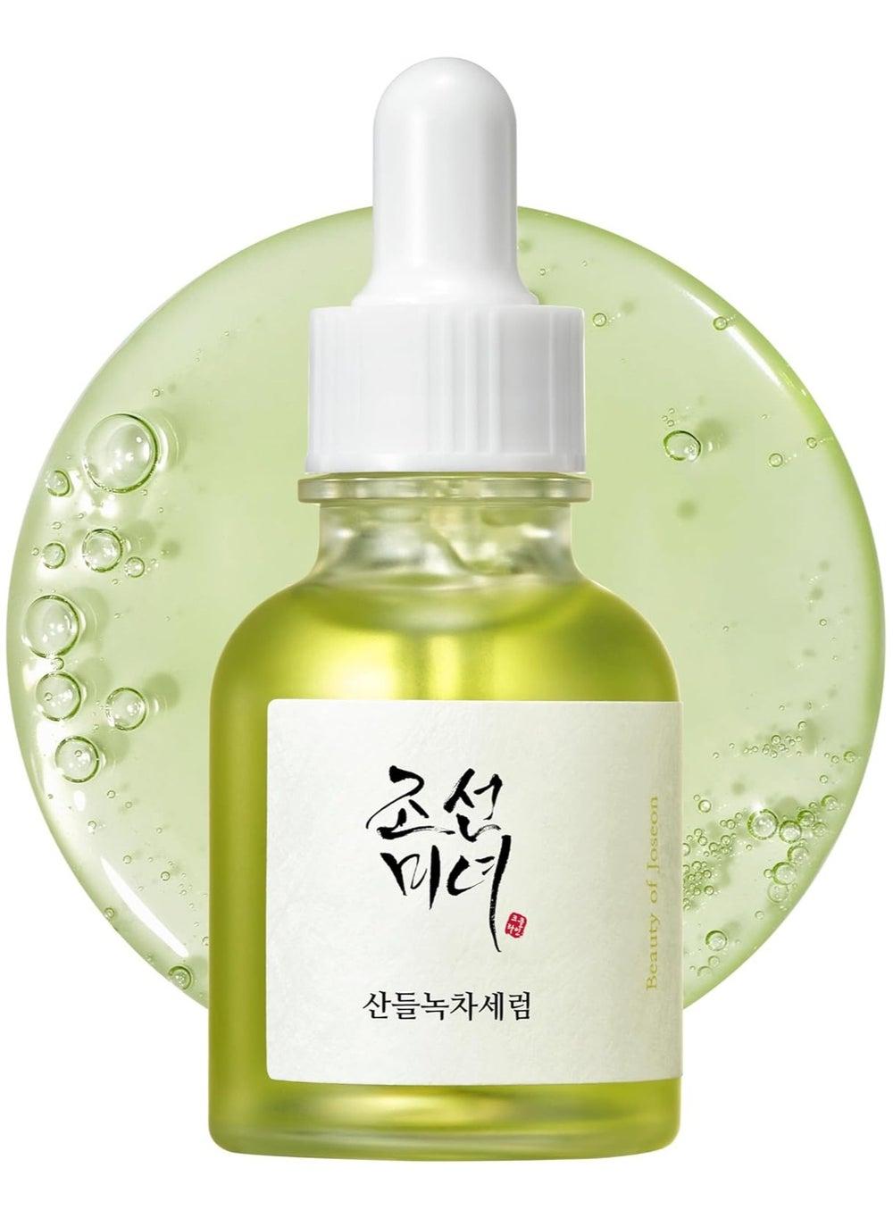 Serene Elixir: Green Tea + Panthenol Calming Serum - Image 1