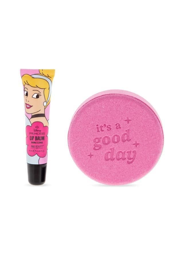 Cinderella Bath Fizzer & Lip Balm Royale Set - Image 1