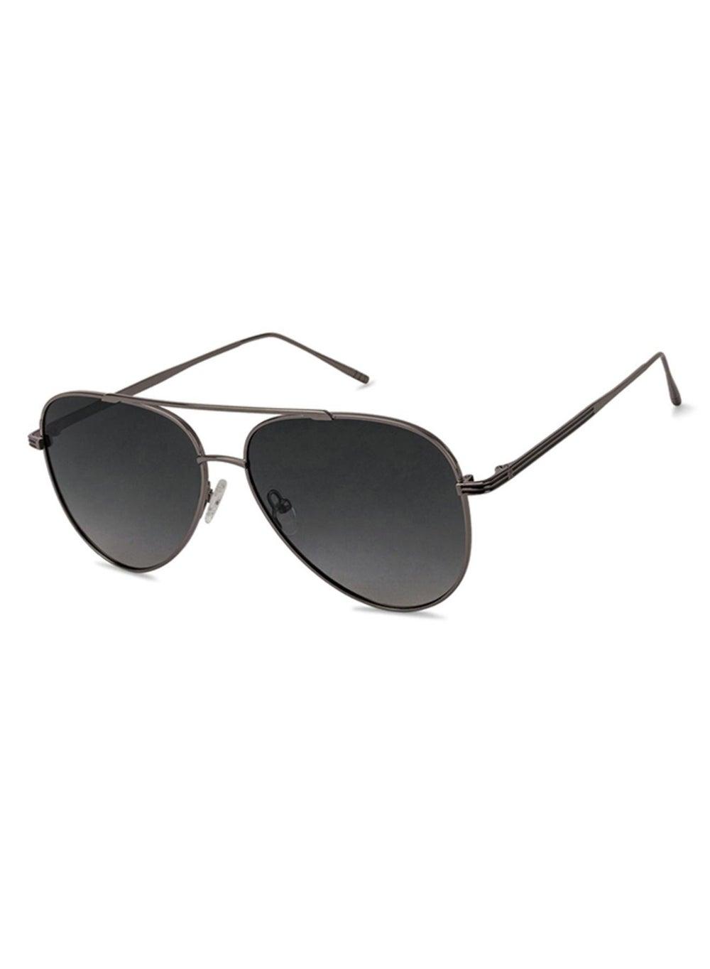 John Jacobs JJ S11472-C9 Gunmetal Grey Aviator Sunglasses - Image 1