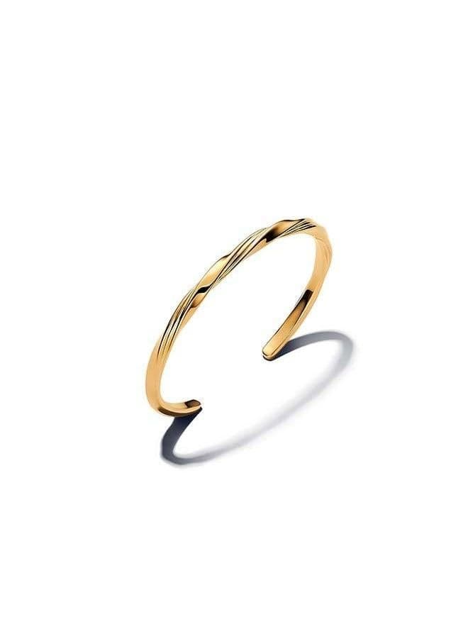PANDORA Twisted Open Bangle – Elegant Women’s Accessory - Image 1