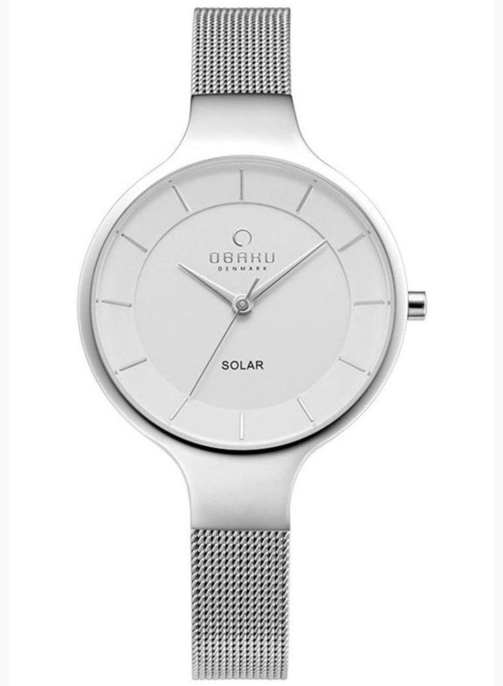 OBAKU V221LRCWMC Elegance Gry Mesh Strap Women's Watch - Image 1