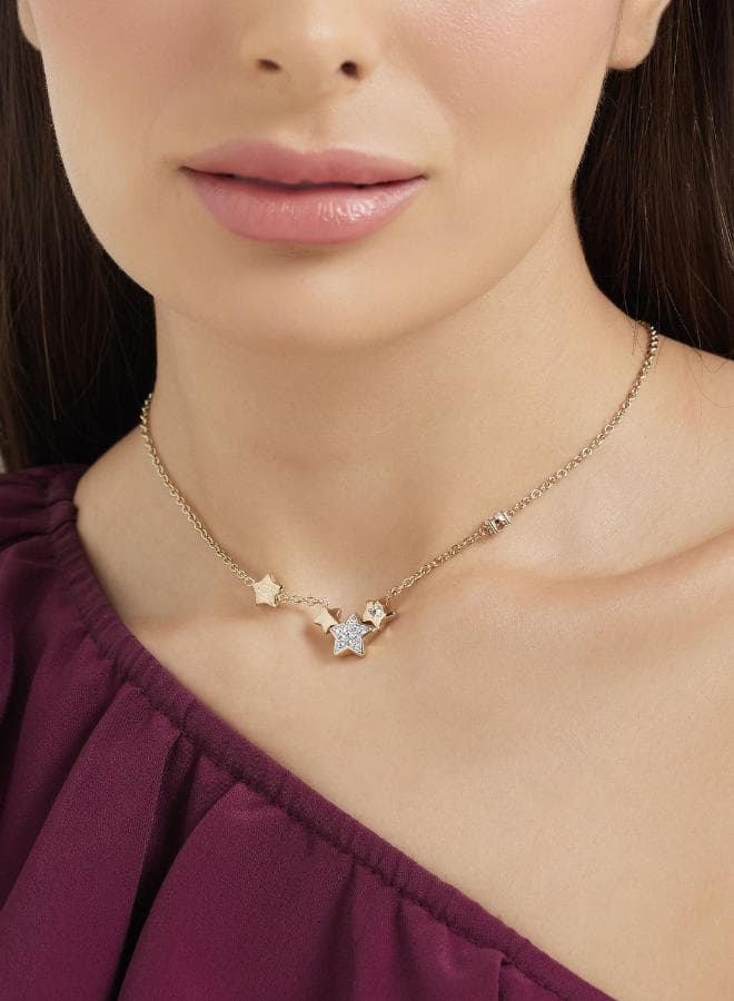 Furla Stars Women's Necklace: Elegant Stainless Steel Shine - Image 1