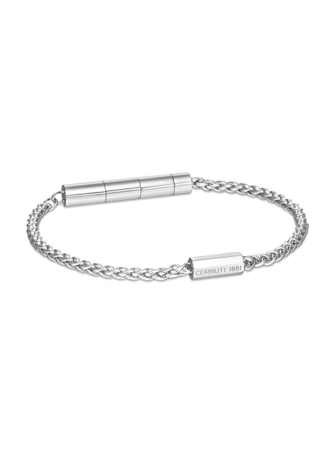 CERRUTI 1881 Guido Chain Bracelet – Silver Stainless Steel Elegance - Image 1
