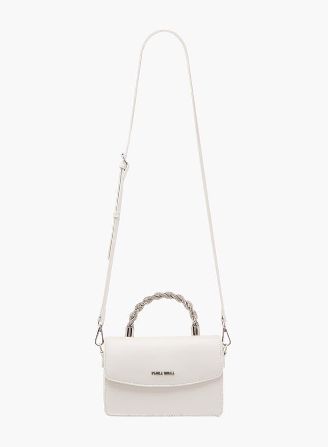 Flora Bella Women's Elegant Satchel - Detachable Strap & Magnetic Closure - Image 1