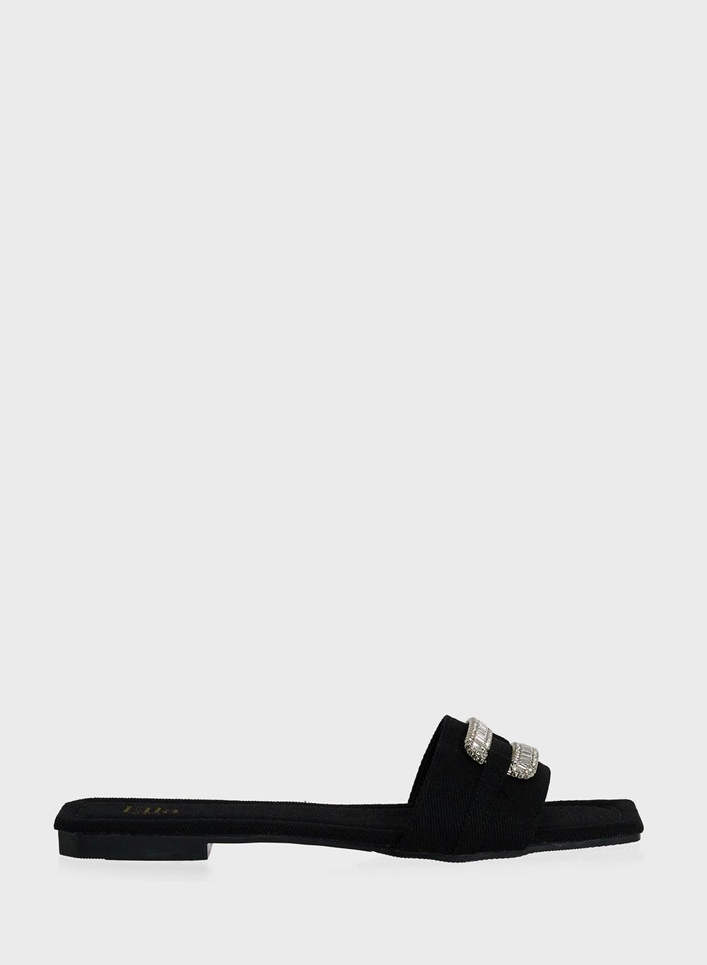 X2503 118 Elegant Black Slides for Sophisticated Comfort - Image 1