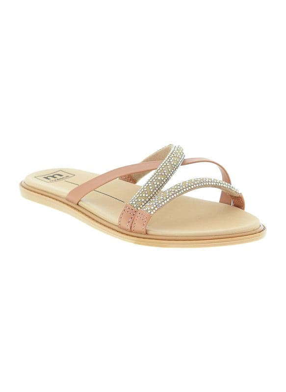 Elegant Nude Flat Sandals for Women – Sleek and Comfortable - Image 1
